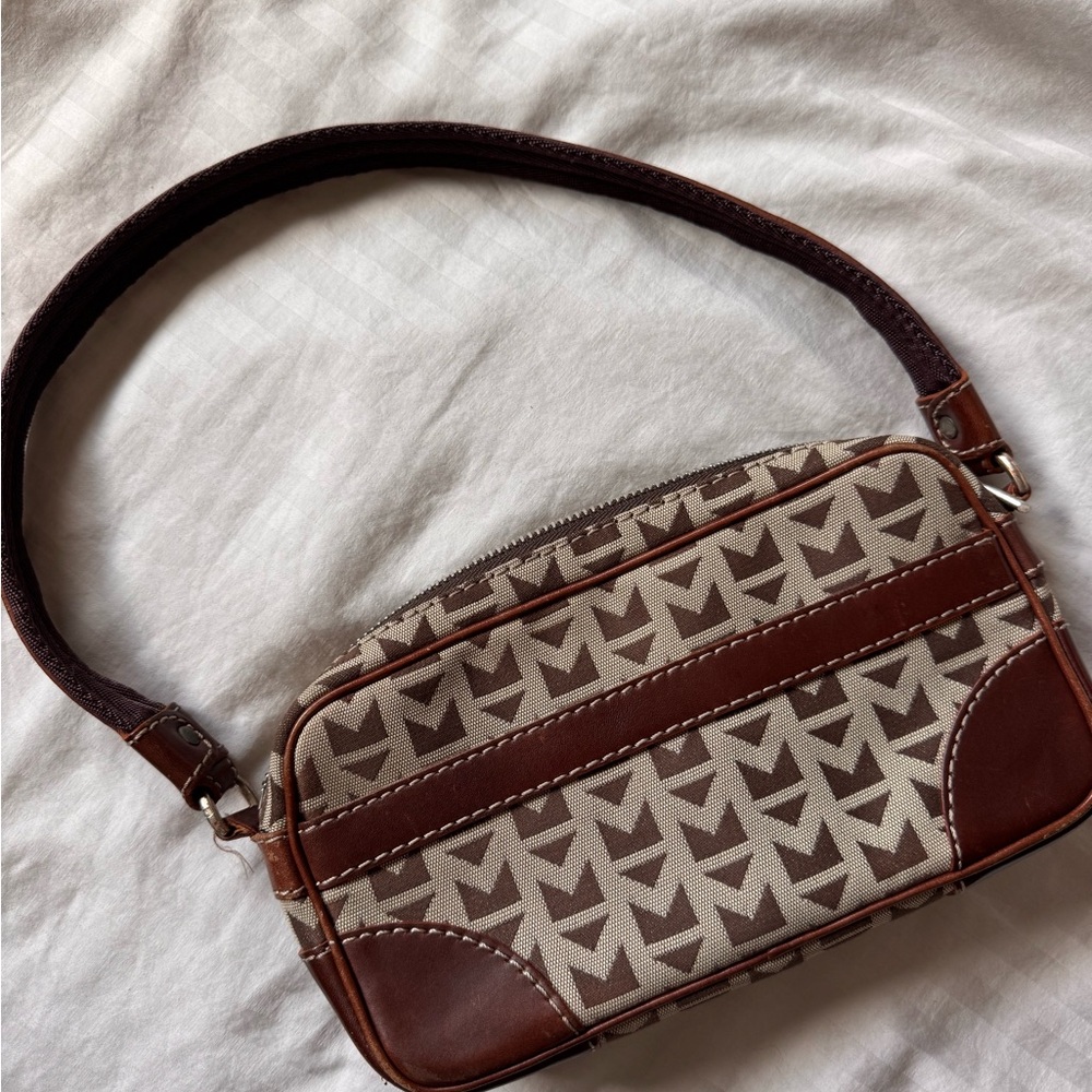 Michael Kors Brown Monogram Mini Shoulder Bag